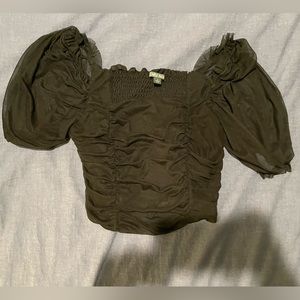 Wild Fable Black Crop Top